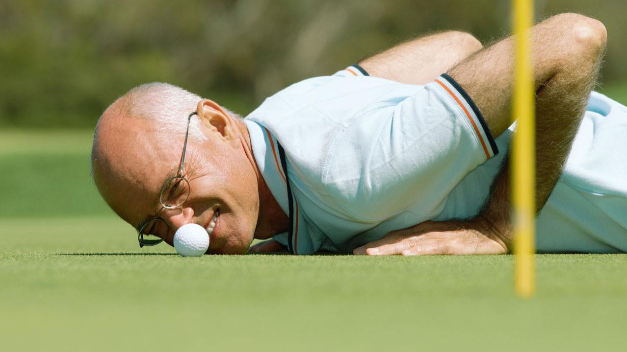 Visão com nitidez máxima para jogar golfe