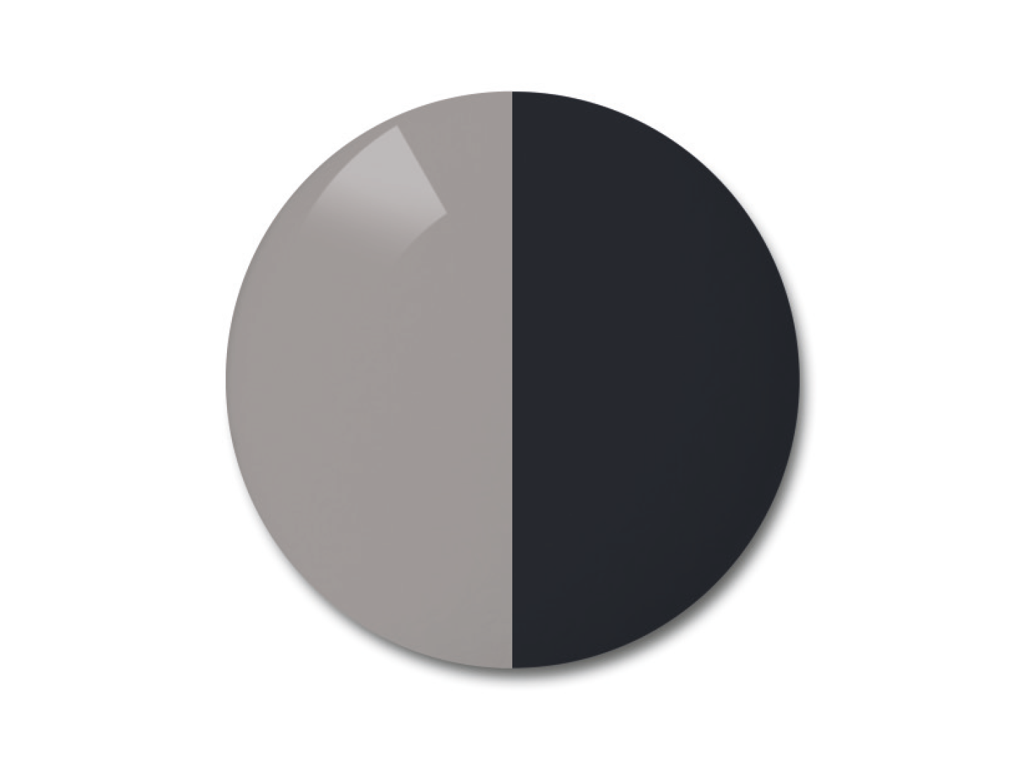 Ilustração da lente fotocromática ZEISS AdaptiveSun na opção de cor grey uniforme